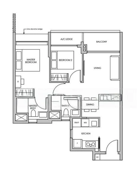 2 Bed Condo for Sale in  Pasir Ris 8 / Pasir Ris Mall - Image 16