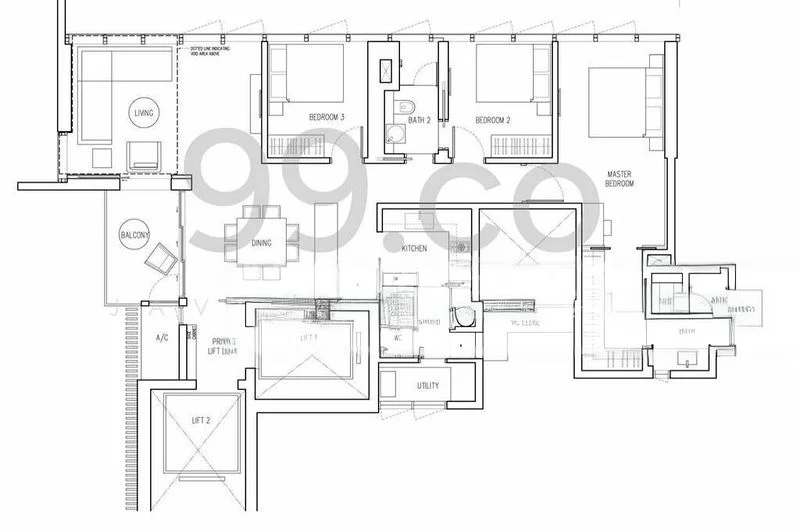 3 Bed Condo for Rent in  Echelon - Image 6