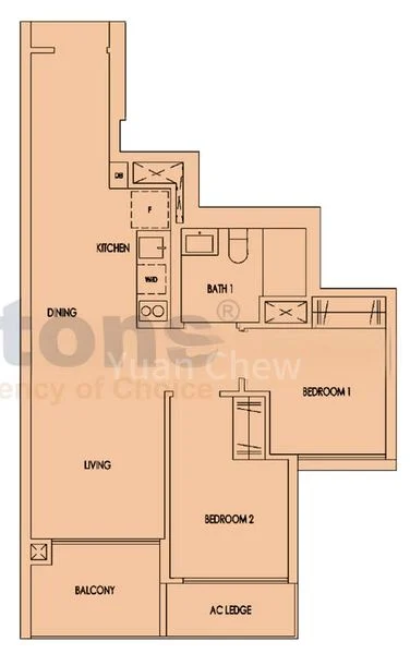 2 Bed Condo for Rent in  Treasure at Tampines - Image 6