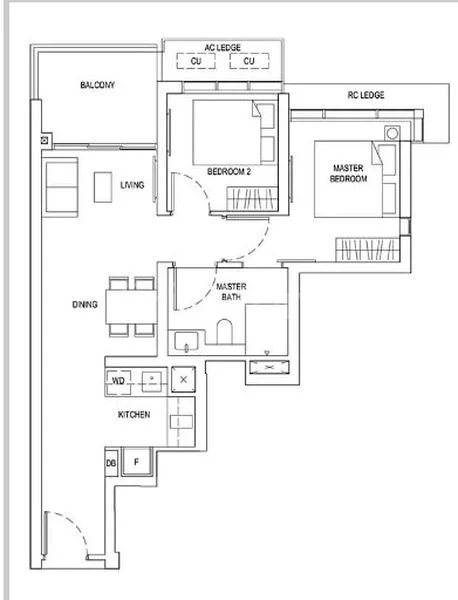 2 Bed Apartment (Condo) for Rent in  One Bernam - Image 8