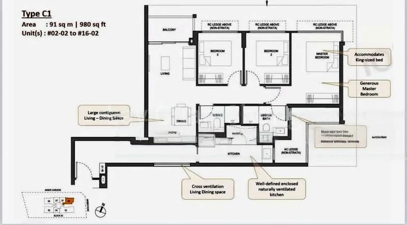 3 Bed Apartment (Condo) for Sale in Amberglades - Image 9