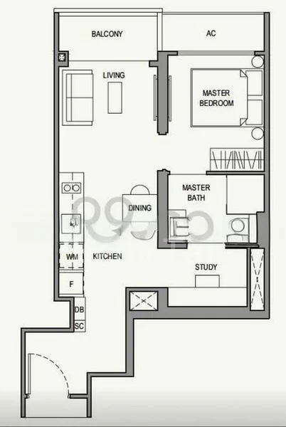 1 Bed Condo for Rent in  Parc Botannia - Image 9