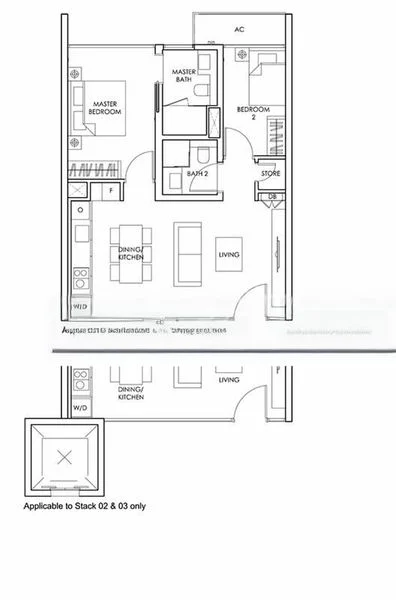 2 Bed Condo for Rent in  Sloane Residences - Image 5
