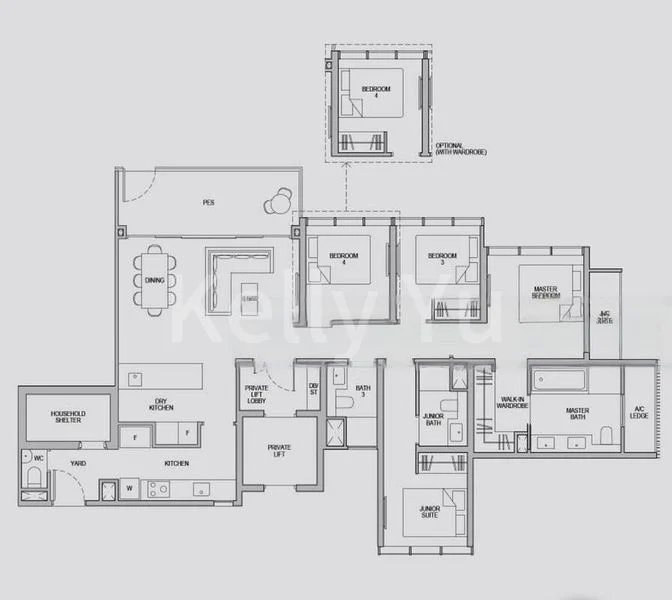 4 Bed Condo for Rent in  Kopar At Newton - Image 9