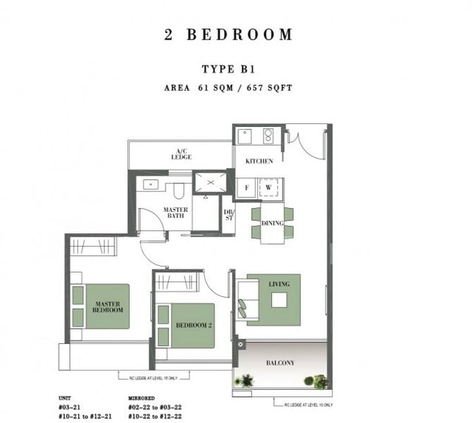 2 Bed (Condo) for Rent in  Botanique At Bartley - Image 5