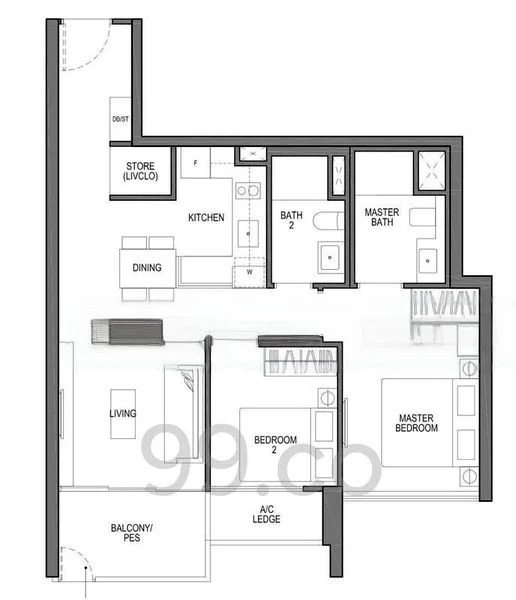 2 Bed Apartment (Condo) for Sale in  Seaside Residences - Image 19