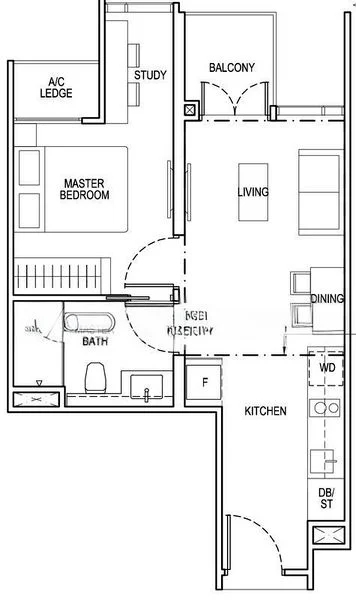 1 Bed Condo for Rent in  The Tapestry - Image 18
