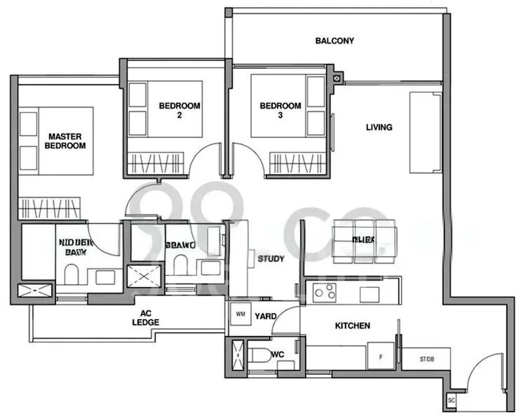 3 Bed Condo for Rent in  Royalgreen - Image 9