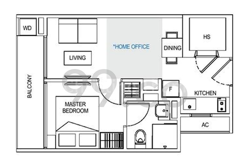 1 Bed Condo for Rent in  Guillemard Edge - Image 18