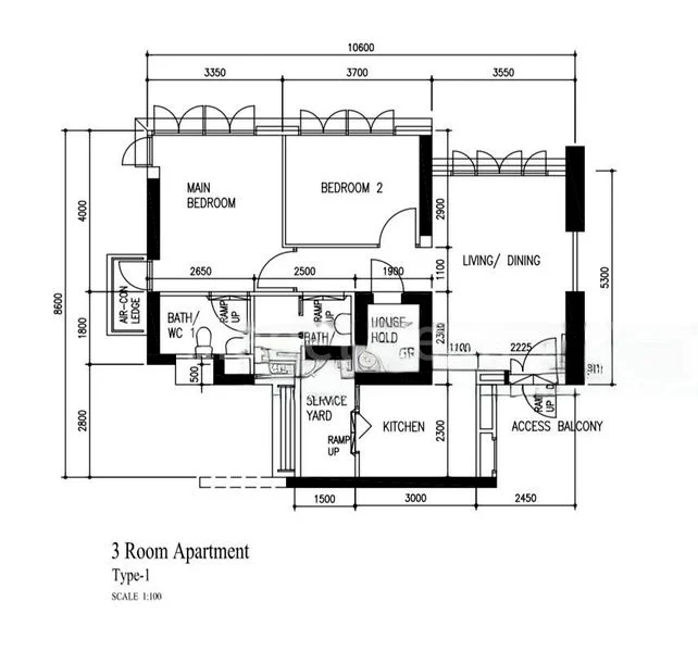 3 Room (3A) HDB for Sale in 20 Teban Gardens Road - Image 6