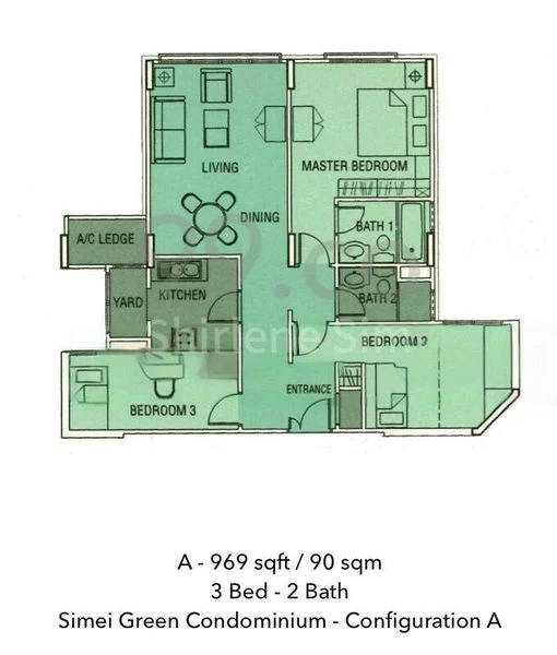Common Room (Condo) for Rent in  Simei Green Condominium - Image 6