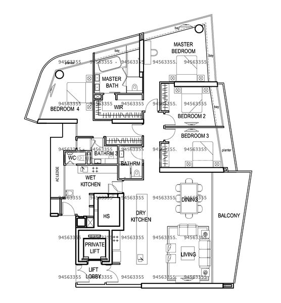 3+1 Bed Condo for Rent in  Grange Infinite - Image 24