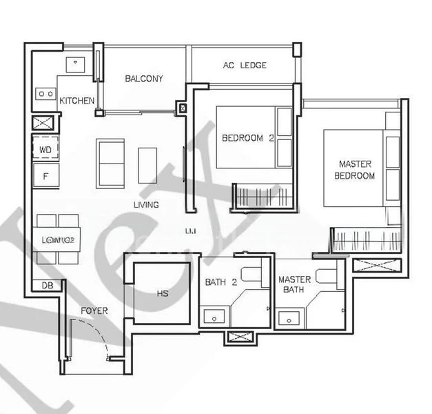 2 Bed Condo for Rent in The Arden - Image 9