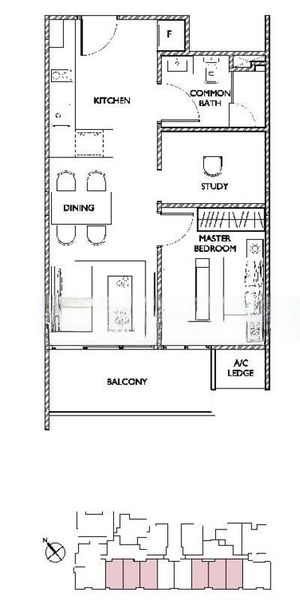 1+1 Bed Condo for Rent in  1919 - Image 16