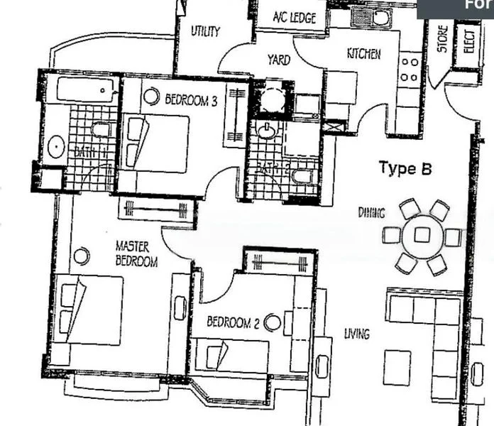 3 Bed Condo for Rent in  The Balmoral Spring - Image 19