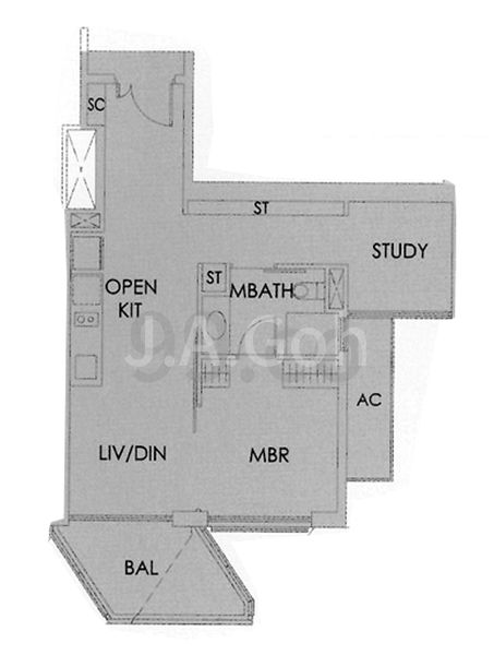 1+1 Bed Condo for Rent in  Sky Habitat - Image 10