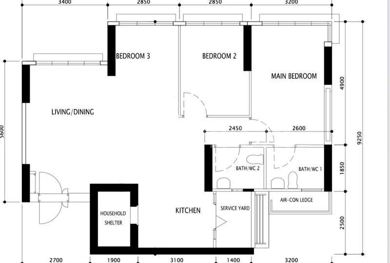 4 Room (4A) HDB for Rent in  131B Lorong 1 Toa Payoh - Image 15