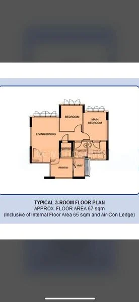 3 Room (3STD) HDB for Rent in  662B Edgedale Plains - Image 7