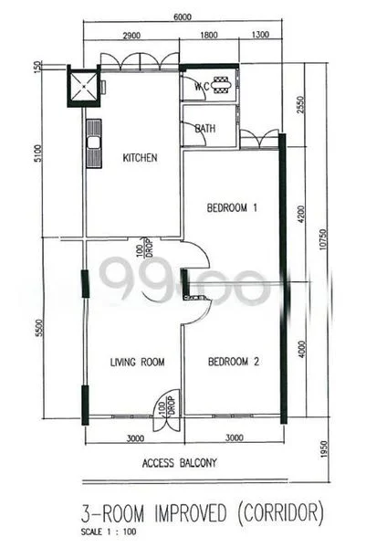 3 Room (3I) HDB for Sale in  166 Stirling Road - Image 4