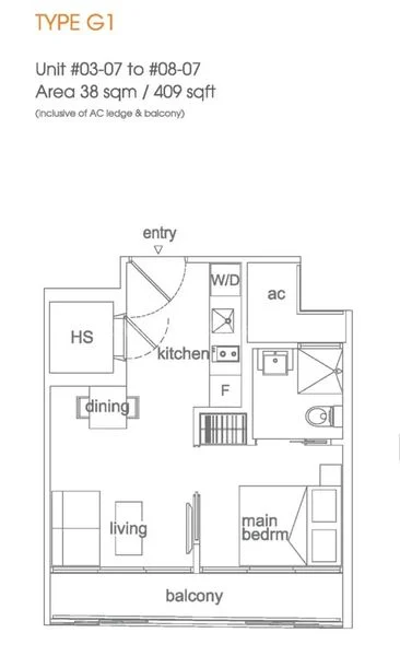 1 Bed Apartment (Condo) for Rent in  Centra Studios - Image 5