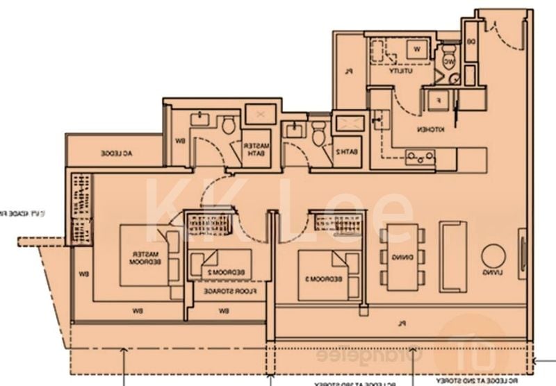 3 Bed Condo for Rent in  Coco Palms - Image 14