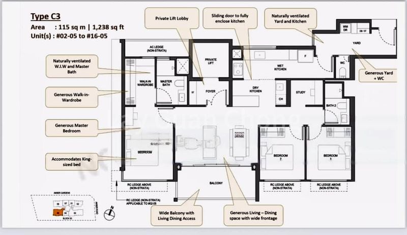 3 Bed Apartment (Condo) for Sale in Amberglades - Image 19