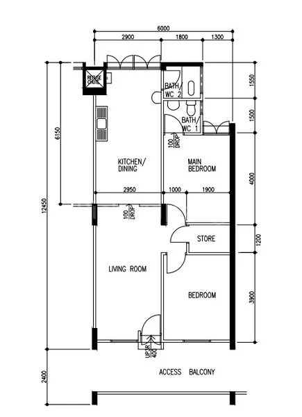3 Room (3NG) HDB for Sale in  442 Ang Mo Kio Avenue 10 - Image 6
