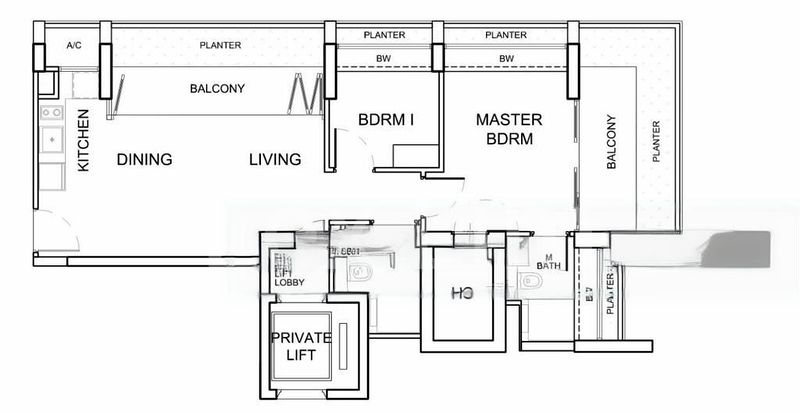 2 Bed Condo for Rent in  The Peak @ Cairnhill II - Image 6