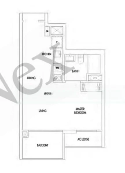 1 Bed Condo for Rent in  Treasure at Tampines - Image 10