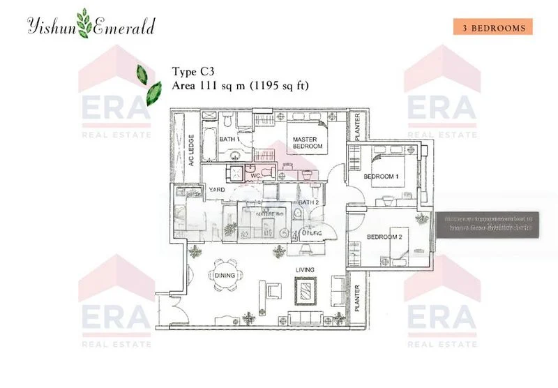 3 Bed Condo for Rent in  Yishun Emerald - Image 4