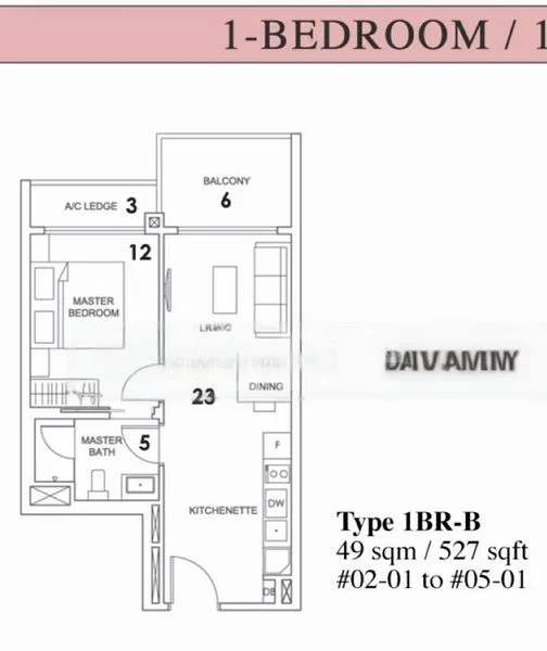 1 Bed Condo for Rent in Jervois Treasures - Image 13