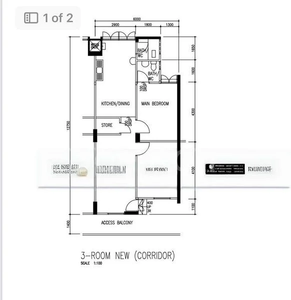 3 Room (3NG) HDB for Sale in  105 Bukit Purmei Road - Image 7