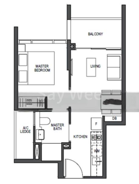 1 Bed Condo for Rent in Pullman Residences Newton - Image 10