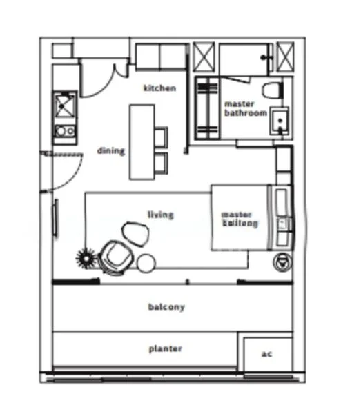 1 Bed Condo for Rent in  OUE Twin Peaks - Image 13