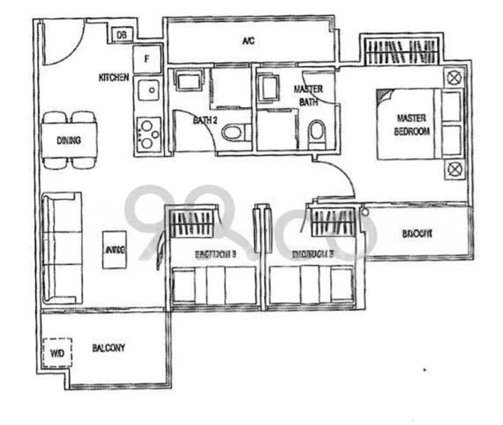 3 Bed Condo for Rent in  Natura @ Hillview - Image 9
