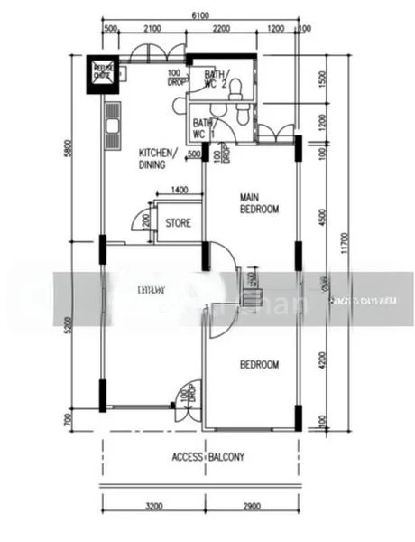 3 Room (3S) HDB for Rent in  210 Serangoon Central - Image 13