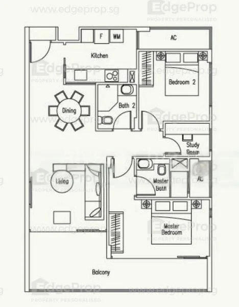 2 Bed Apartment (Condo) for Rent in  Waterscape At Cavenagh - Image 12