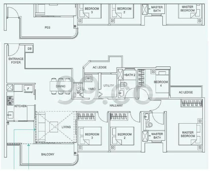 Common Room (Condo) for Rent in  Hundred Palms Residences - Image 9