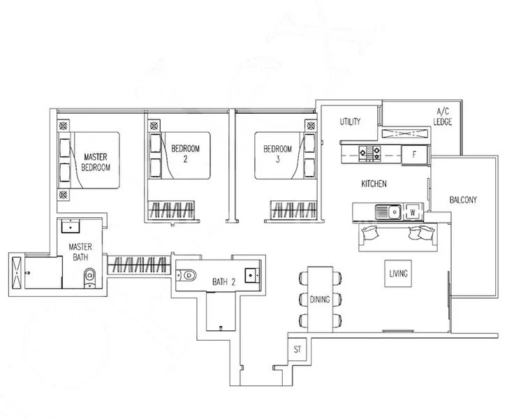 3 Bed Executive Condo for Sale in Twin Fountains - Image 16