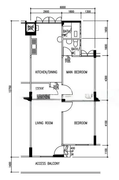 3 Room (3NG) HDB for Sale in  225 Serangoon Avenue 4 - Image 5