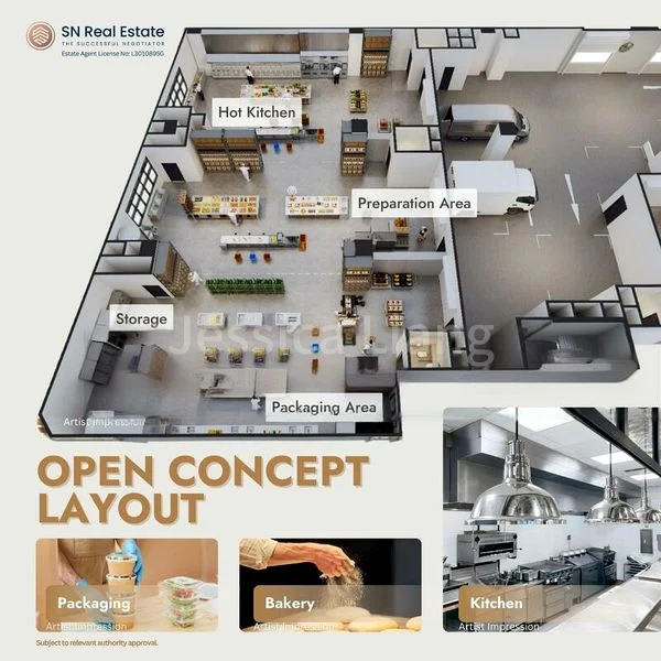 Light Industrial (B1) for Sale: Tai Seng Food Factory - Freehold, 2 mins to Tai Seng MRT, Ramp Up - Image 4