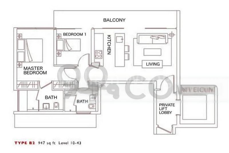 2 Bed Apartment (Condo) for Rent in  Scotts Square - Image 12