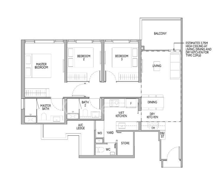 3 Bed Condo for Sale in Union Square Residences / Former Central Square - Image 16