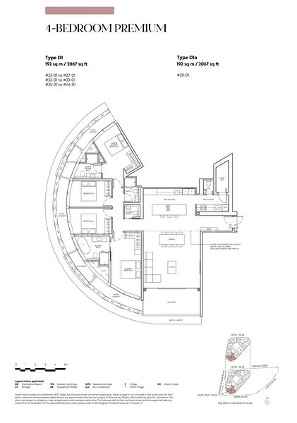 4 Bed Apartment (Condo) for Sale in Newport Residences / Newport Tower - Image 17