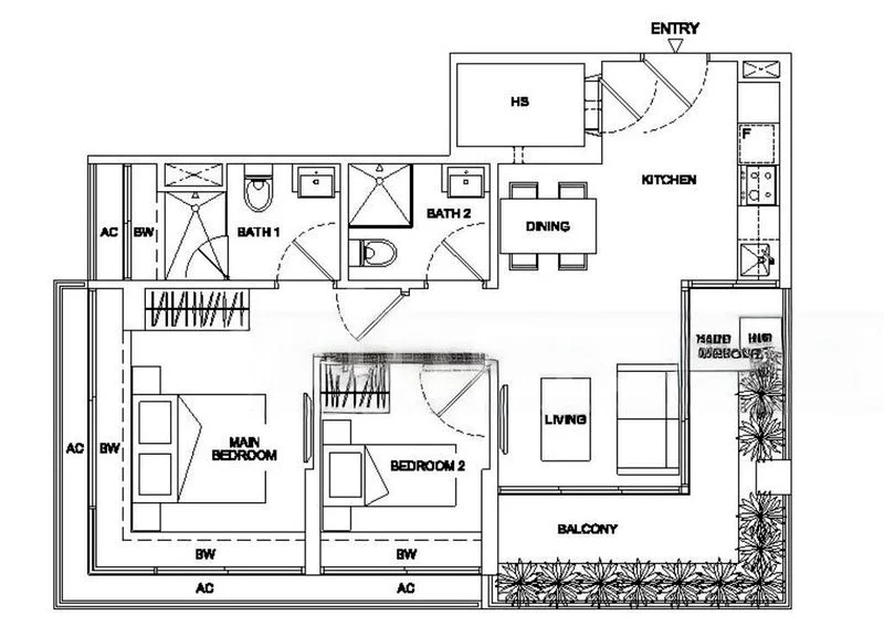 2 Bed Condo for Rent in  Regent Residences - Image 11