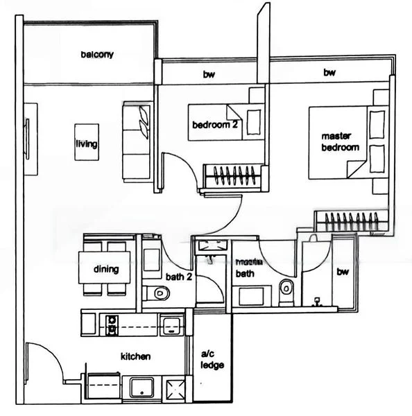 2 Bed Condo for Rent in  Hundred Trees - Image 19