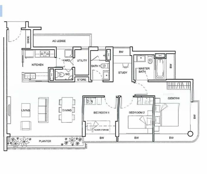 3 Bed Condo for Rent in  NV Residences - Image 14