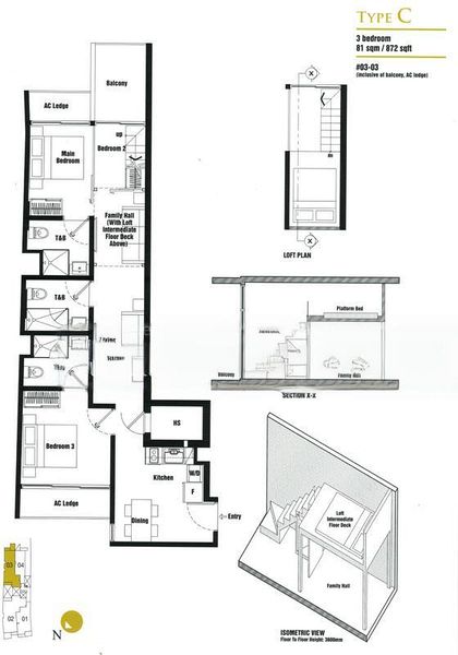 3 Bed Apartment (Condo) for Sale in  Ritz @ Farrer - Image 20