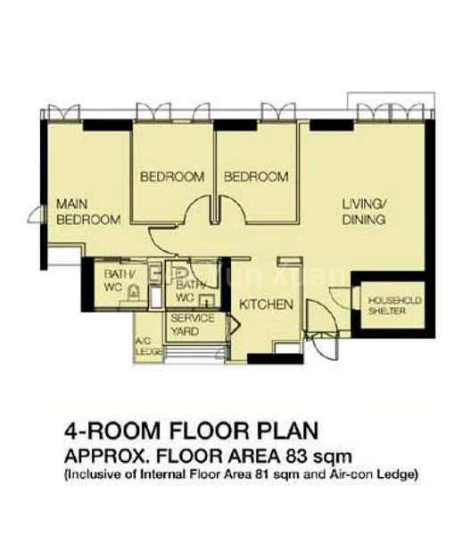 4 Room (4A) HDB for Sale in  90 Dawson Road - Image 11