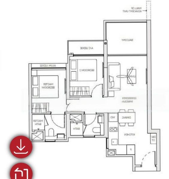 2 Bed Apartment (Condo) for Sale in  Alkaff Vista - Image 15